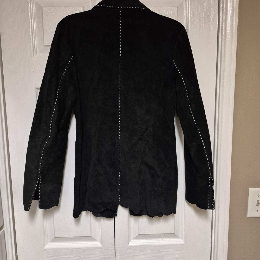 Vintage INC Real Suede  Vintage INC Real Suede Contrast Stitch Jacket Size M - Picture 2 of 4
